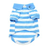 Doggie Design, Inc Collared Shirts Blue / XS Colored Striped 100% Cotton Dog Polo Shirts - 3 Colors