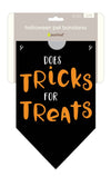 Pearhead, Inc. Bandanas Halloween Does Tricks for Treats Black Pet Bandana - S/M