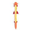 ZippyPaws dog toys Red Zippy Dragonz Long Squeaky Plush Dog Toy