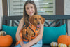 Mina + Pup Harnesses Got Game? Basketball and Sports Orange Adjustable Pet Harness