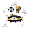 GOOOOOAL Soccer Time Sports Plush Squeaky Dog Toy Set - 3 Pc