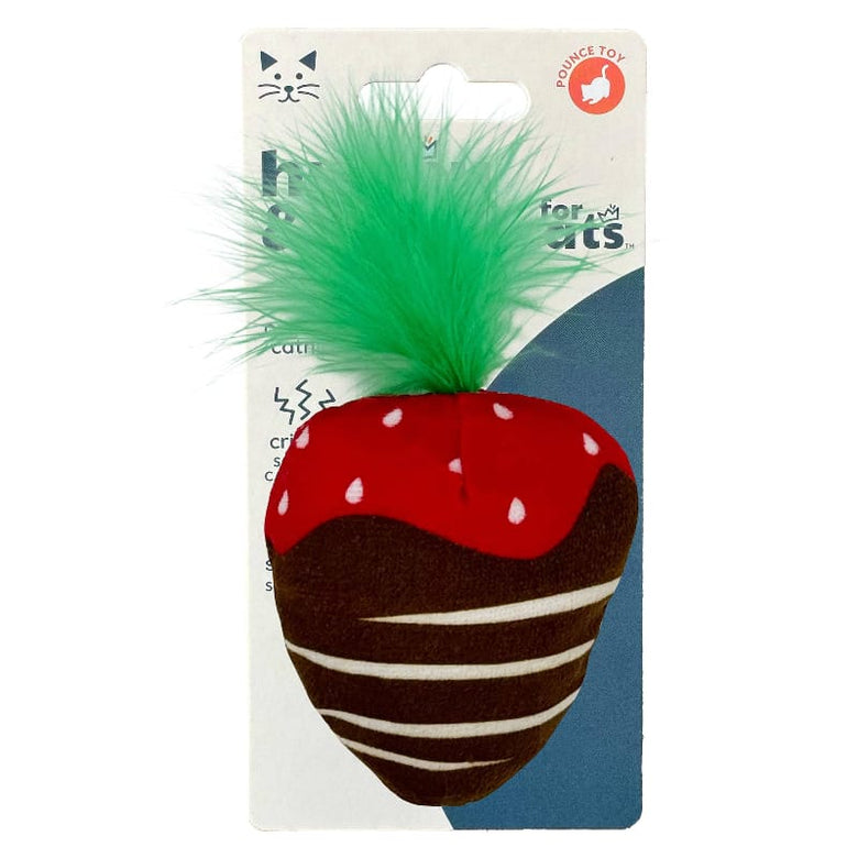 Huxley & Kent Cat Toys Chocolate Strawberry Cat Toy