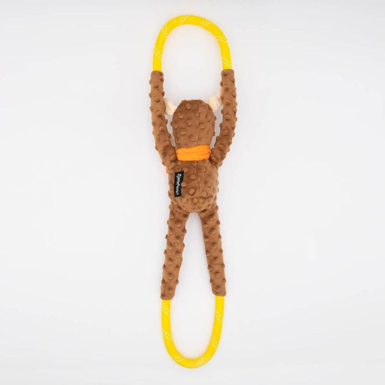 ZippyPaws dog toys RopeTugz Moose Dog Toy