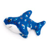The Worthy Dog Cat Toys Chomp Blue Sharky Plush Cat Toy