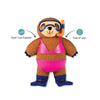 Eat Sleep Snorkel Sloth Bikini Latex Squeaker Dog Toy