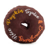 Haute Diggity Dog dog toys Fall Pupkin Spice Donut Plush Squeak Dog Toy