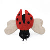 ZippyPaws dog toys EcoZippy Corduroy Critter Ladybug Squeaky Dog Toy