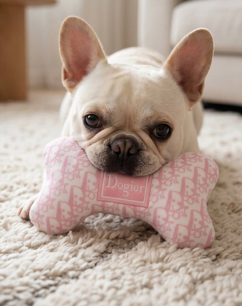 Haute Diggity Dog Haute Diggity Dog - Pink Dogior Bone Squeaker Plush Dog Toy