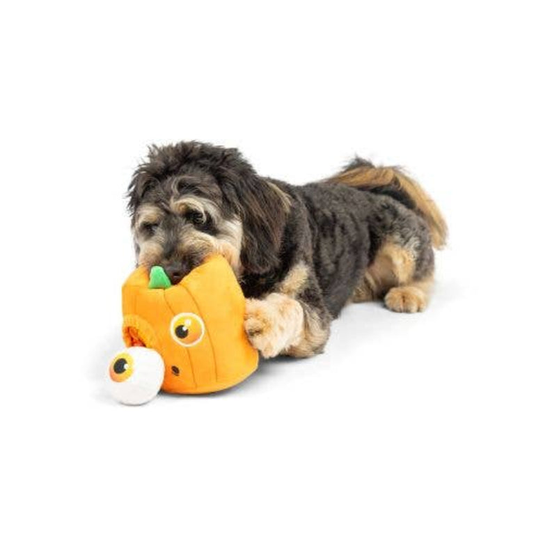 Halloween Spooky Pumpkin Pop-Eye Pop ‘n Fetch Plush Fall Season Dog Toy