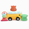 Hugsmart Products Inc Dog Toys Volkswagen Camper Van Hide and Seek Interactive Plush Squeaky Dog Toy Set - 4 Pc