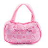 Haute Diggity Dog dog toys Pink Checker Chewy Handbag Plush Squeak Dog Toy - 2 Sizes