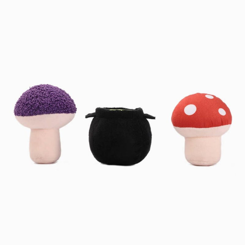 Hugsmart Products Inc dog toys Howloween Night Witches Brew Plush Dog Toy Set - 3 Pc