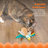 Catstages Cat Toys Flapperz Brown Duck Colorful Feathers Cat Toy