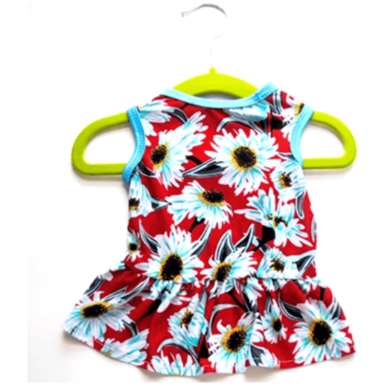 AE DRESSES Blue / SM Flower Spring Pet Dresses in Various Styles