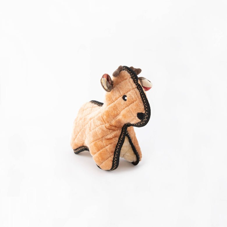 Holiday Z-Stitch Grunterz Christmas Reindeer Plush Squeaky Dog Toy