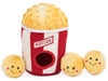 ZippyPaws dog toys Popcorn Bucket Interactive Burrow Plush Squeaky Dog Toy Set - 4 Pc