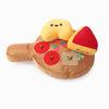 Hugsmart Products Inc dog toys Picnic Time Cheese Board Interactive Plush Dog Toy