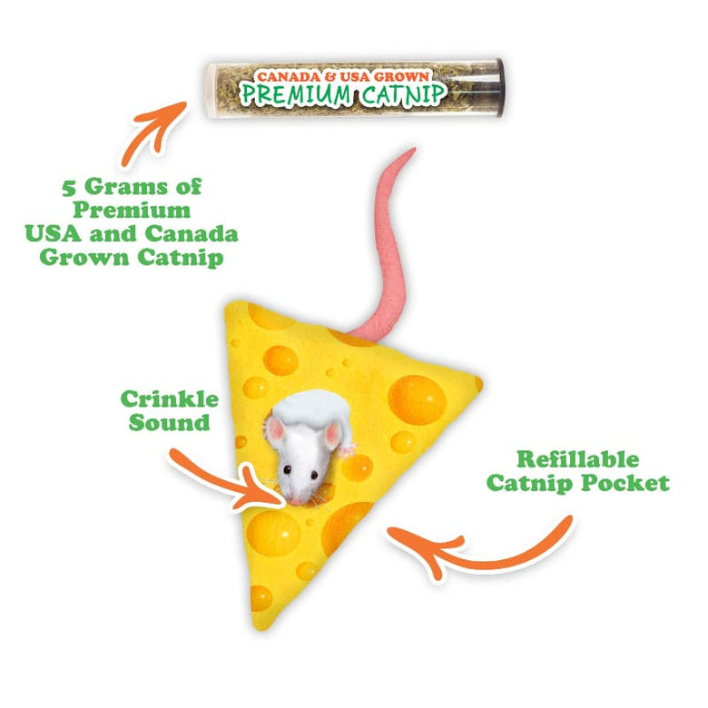 Meowijuana Cat Toys Meowijuana Get Cheezy Cheese & Mouse Cat Toy