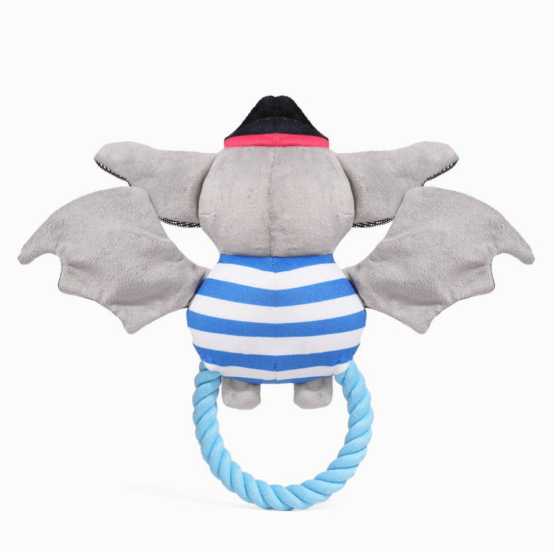 Hugsmart Products Inc Hugsmart Products Inc - HugSmart Pet - Howloween Night | Pirate Bat - Dog Rope Toy