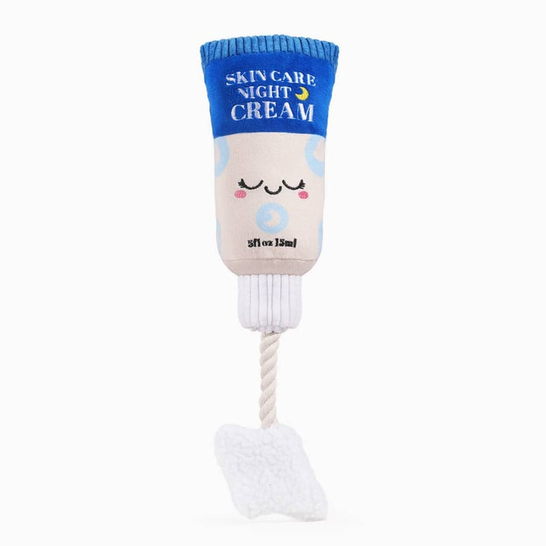 Hugsmart Products Inc Dog Toys Makeup Collection Night Cream Rope Plush Squeaky Dog Toy