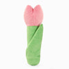 Hugsmart Products Inc dog toys Spring Garden Pink Smiley Face Tulip Plush Squeak Dog Toy