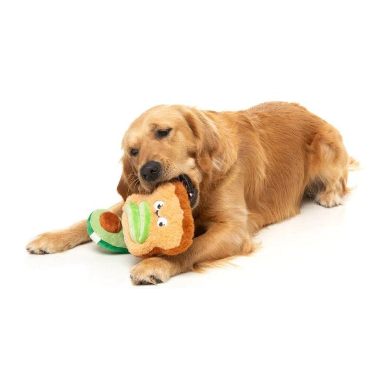 FuzzYard dog toys Avocado & Toast Squeaky Plush Dog Toy Set - 2pk