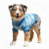 Winter Snowflake & Hearts Combed 100% Cotton Dog Sweater - Blue