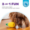 Outward Hound dog toys Dental Yellow Pineapple Interactive Rope Tug and Treat Dog Chew Toy