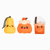 Hugsmart Products Inc dog toys Autumn Tailz Pumpkin Play Plush Squeak Dog Toy Set - 3 Pc