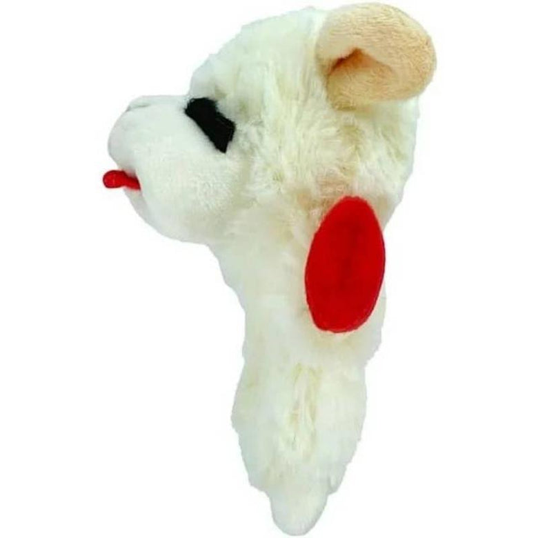 Multipet dog toys Mini Lamb Chop Crinkle Plush Dog Toy