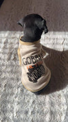 House of FurBaby Tee's Holiday Thanksgiving Gobble Til Ya Wobble Dog Tee Shirt
