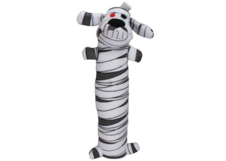Multipet dog toys Halloween Mummy Plush Squeaky Loofa Dog Toy - 12"