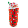Starbarks Puppermint Mocha Holiday Dots Christmas Plush Squeaky Dog Toy