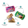 Petshop by Fringe Studio dog toys Easter Eggstra Sweets Spring Small Plush Squeak Dog Toy Set - 3 Pc