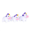 ZippyPaws dog toys Burrow Unicorns in Rainbow Interactive Plush Squeak Dog Toy Set - 4 Pc