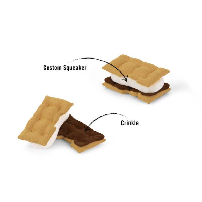 Camp Corbin Gimme S'mores Plush Squeaky Dog Toy