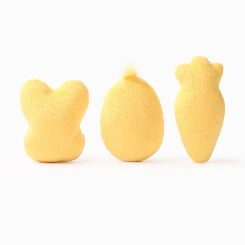 Hugsmart Products Inc dog toys Hoppin' Easter Fun Cookies Spring Plush Squeaky Dog Toy Set - 3 Pk