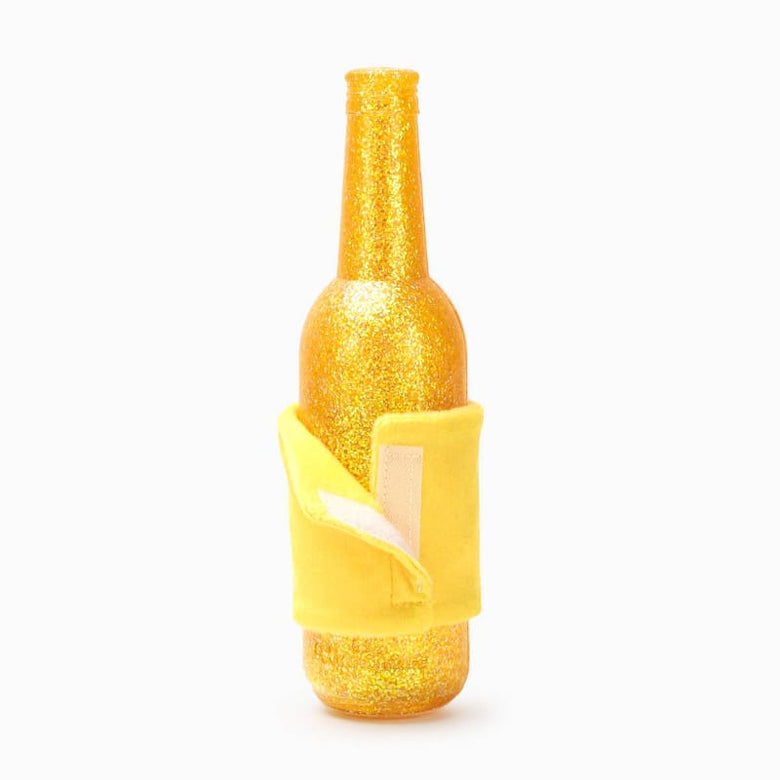 Hugsmart Products Inc dog toys Yappy Birthday Wine TPR Rubber Bottle Dog Toy