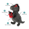PetShop by Fringe Studio dog toys Rocker Masked Rex Red Guitar Plush Squeak Dog Toy