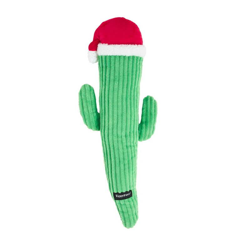 Holiday Jigglerz Christmas Cactus Plush Squeaky Dog Toy