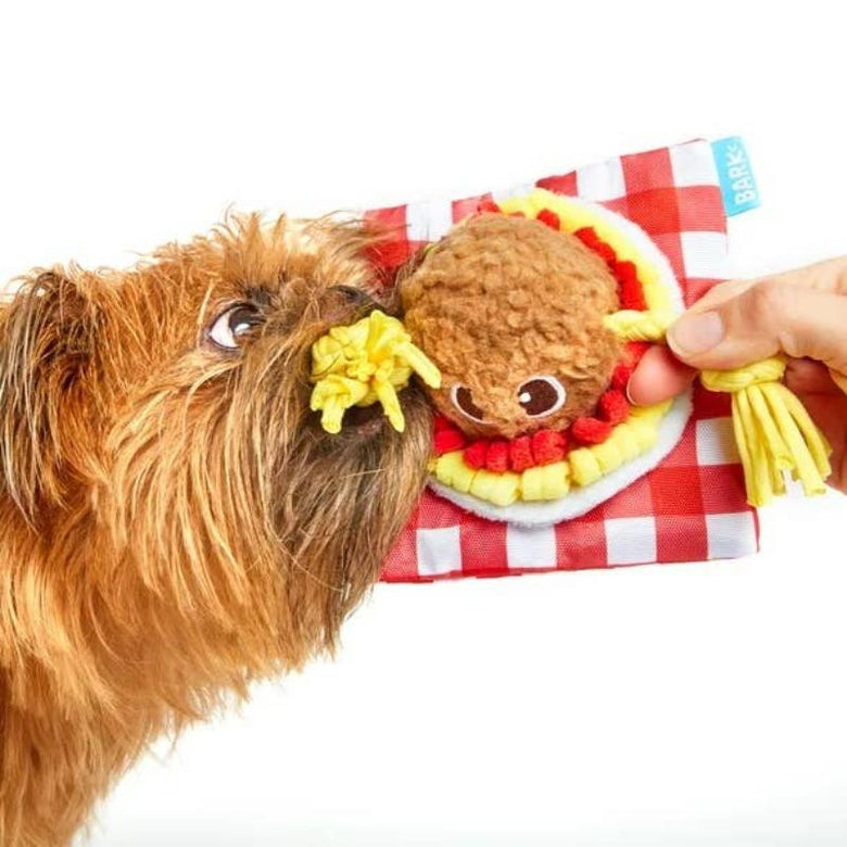 BARK dog toys Spaghetti and Meatballs Medley Dog Toy