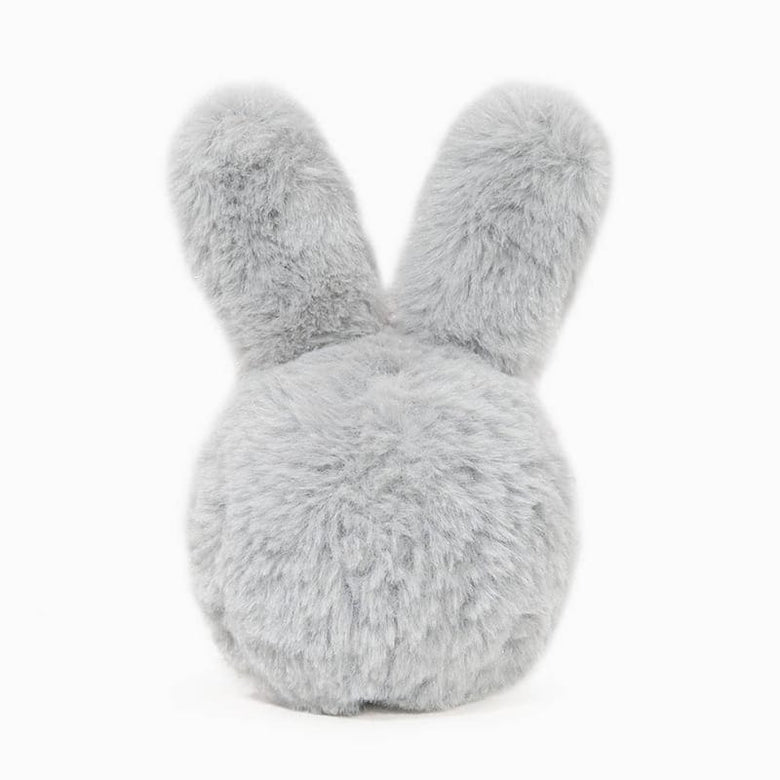 Hugsmart Products Inc dog toys Farm Friendz Super Ball Grey Bunny Spring Plush Dog Toy