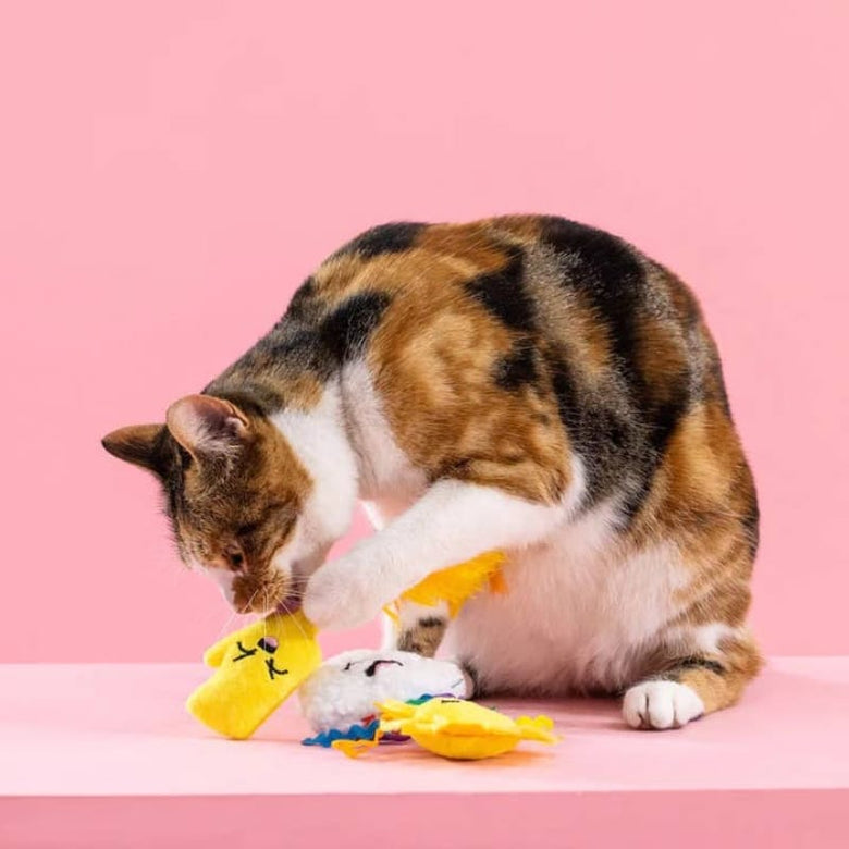Petshop by Fringe Studio Cat Toys Purr-fect Weather Plush Summer Cat Toy Set - 3pc