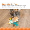 Catstages Cat Toys Flapperz Brown Duck Colorful Feathers Cat Toy