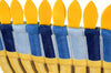 Paw-nukkah Menorah Plush Squeaky Hanukkah Holiday Dog Toy