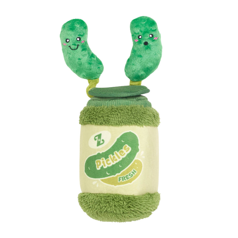 Pickle Jar Bungee Burrow Interactive Plush Squeaky Dog Toy