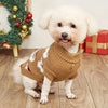 TMU - Y&H SRL Dog Apparel Holiday Santa Claus Khaki Turtleneck Dog Sweater
