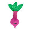 ZippyPaws dog toys Jigglerz Beet Magenta Plush Squeaky Dog Toy