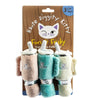 Haute Diggity Dog Cat Toys Snuggly Cup 3 Color Cat Toys - 3pc