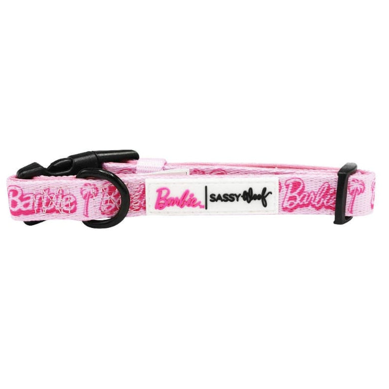 SASSY WOOF COLLARS Malibu B Pink Adjustable Dog Collar